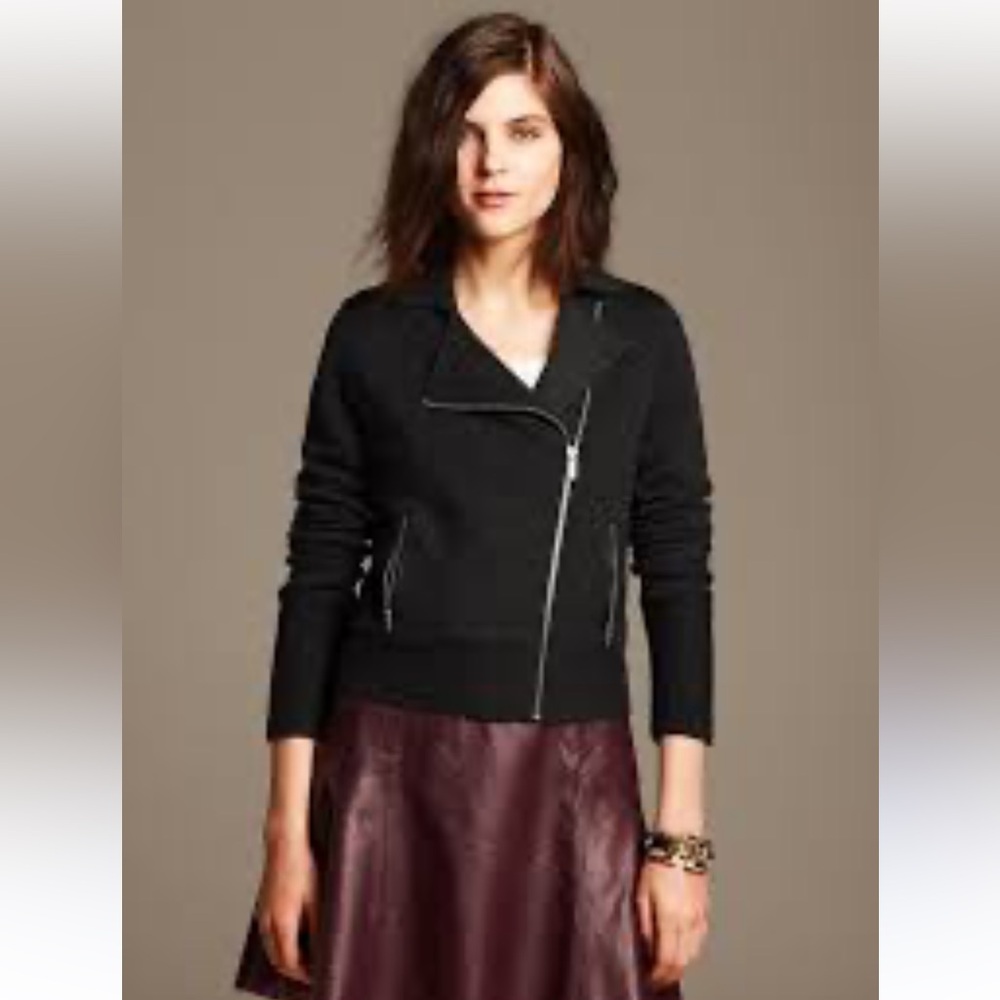 Banana Republic Sweater with Leather Accents